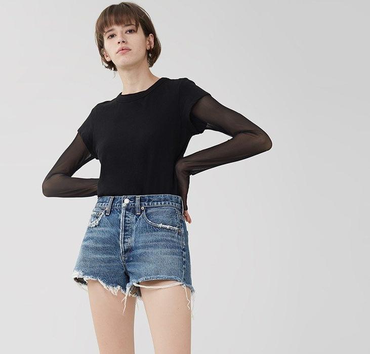 AGOLDE - Parker Vintage Cut-Off Short in Rock Steady Default
