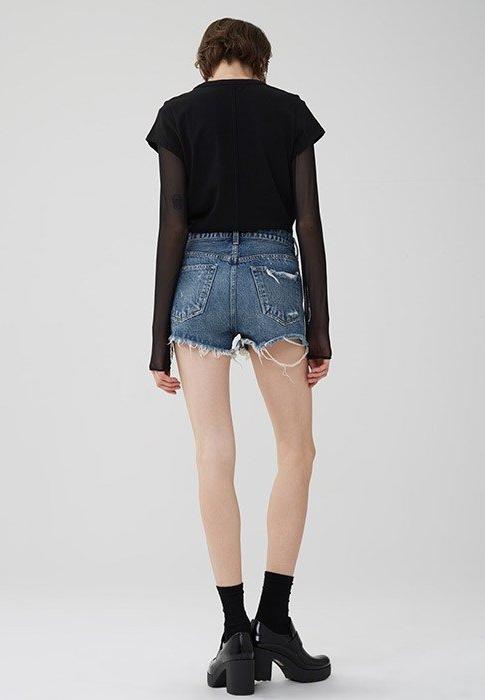 AGOLDE - Parker Vintage Cut-Off Short in Rock Steady