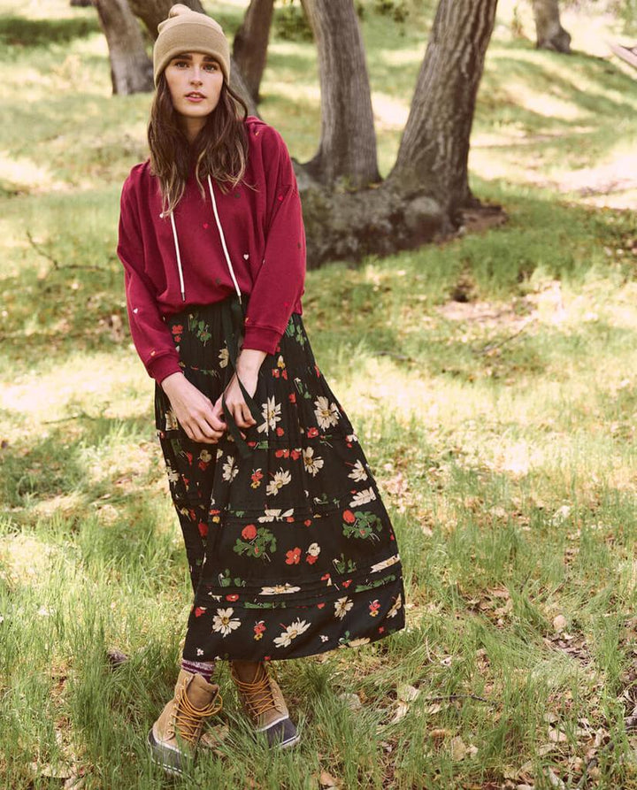 The Great - The Pastoral Skirt in Alpine Floral