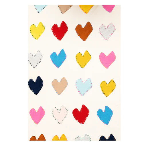 Kerri Rosenthal - Patchwork Love Blanket in Pearl