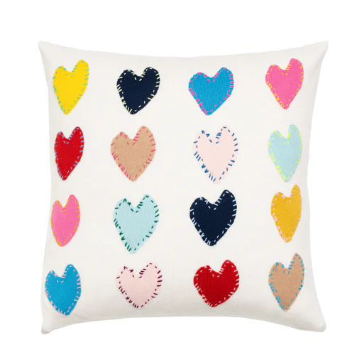 Kerri Rosenthal - Patchwork Love Pillow in Multi