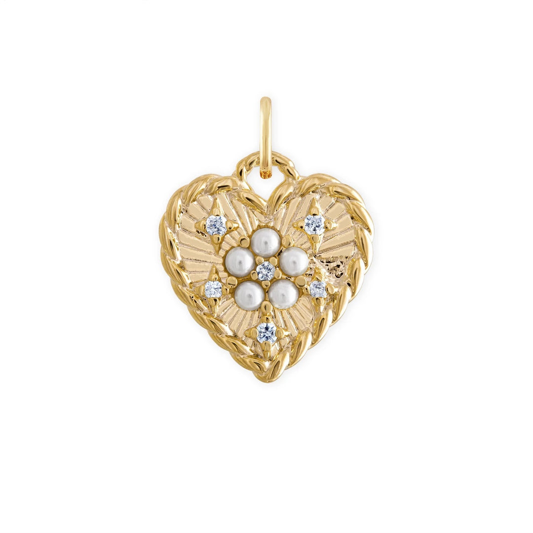 Alexa Leigh - Pearl Heart Charm
