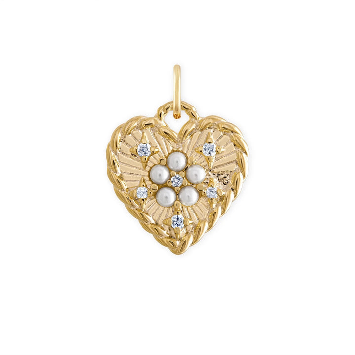 Alexa Leigh - Pearl Heart Charm