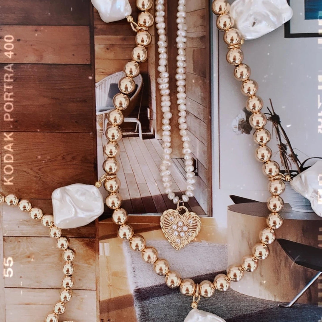 Alexa Leigh - Pearl Heart Charm