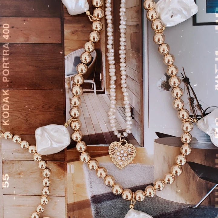 Alexa Leigh - Pearl Heart Charm