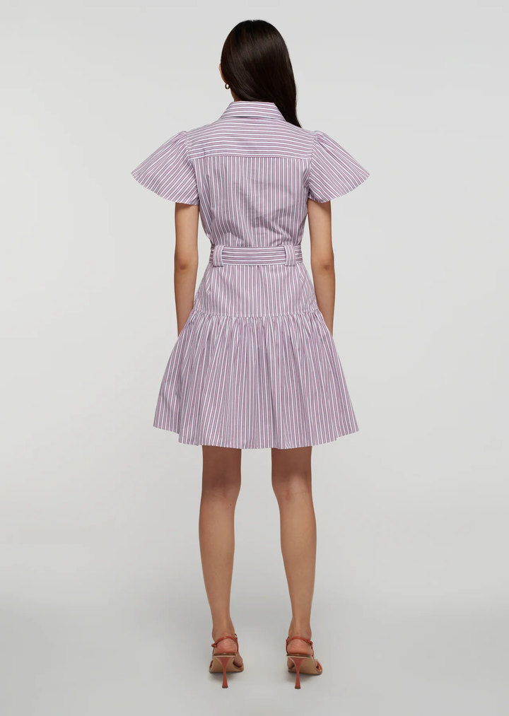 Derek Lam 10 Crosby - Pei Utility Shirtdress In Red Multi