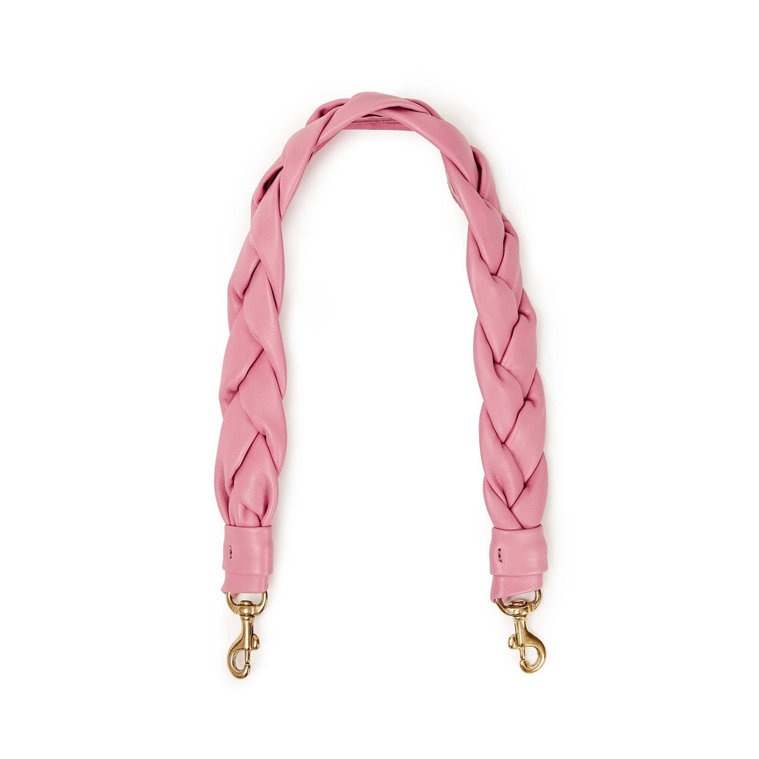 Clare V. - Braided Leather Shoulder Strap in Petal Italian Nappa
