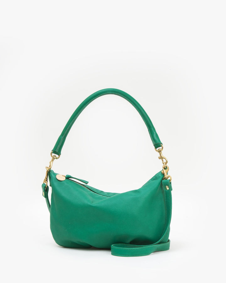 Clare V. - Petit Moyen in Emerald Italian Nappa