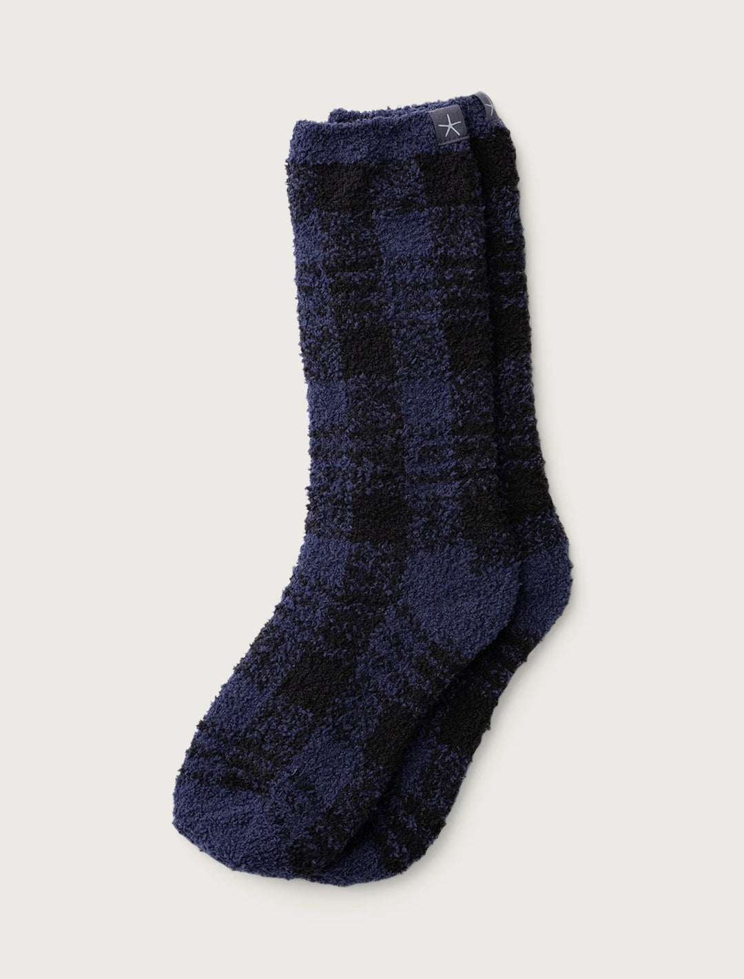 Barefoot Dreams - Cozychic Women's Plaid Sock in Indigo-Black