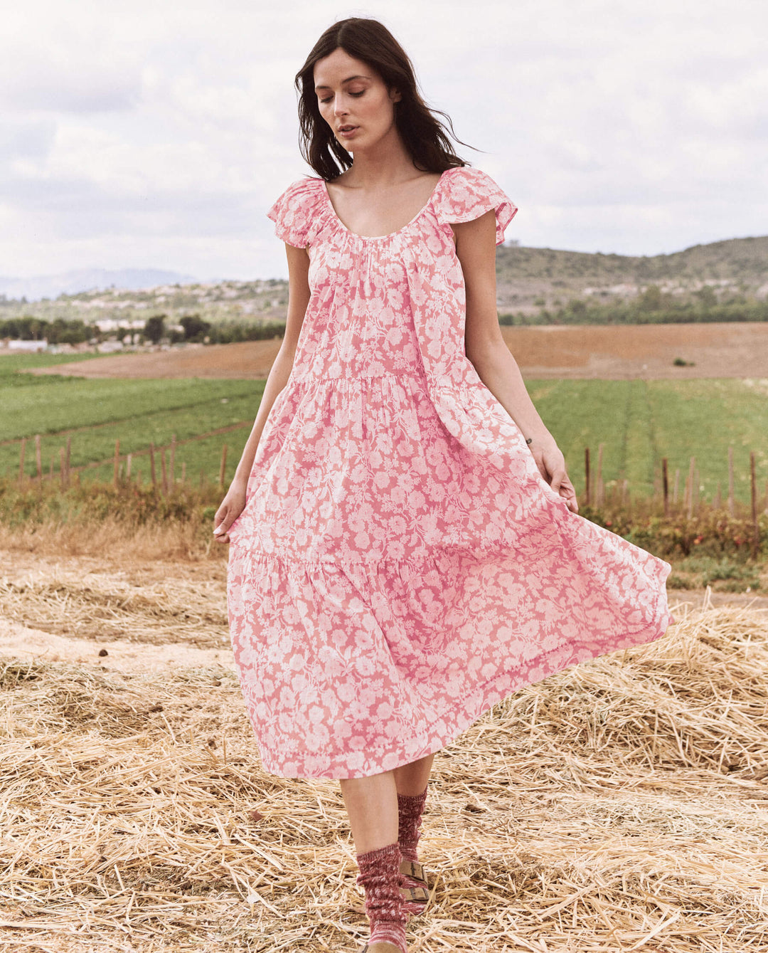 brush pink dress Brush of Luck Dress