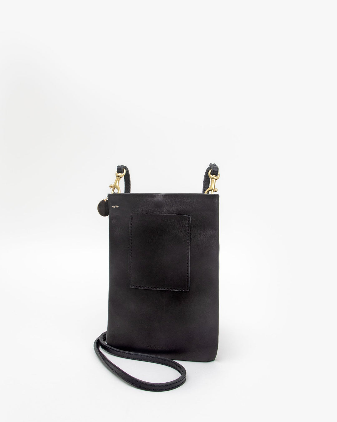 Clare V. - Poche in Black Italian Nappa w/ Pearls