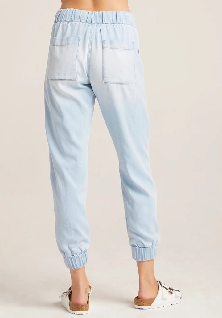 Bella Dahl - Pocket Jogger in Sky Blue Wash Pants