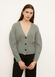Vince - Poet Sleeve Cardigan in Mineral Sea