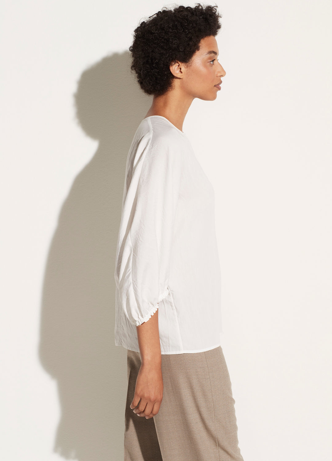Vince - Poet Sleeve Blouse in Off White