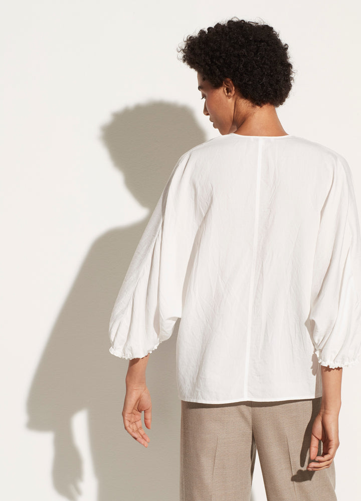 Vince - Poet Sleeve Blouse in Off White