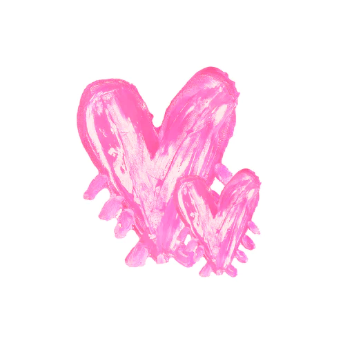 Kerri Rosenthal - Pop Heart Rock of Love in Pop Pink