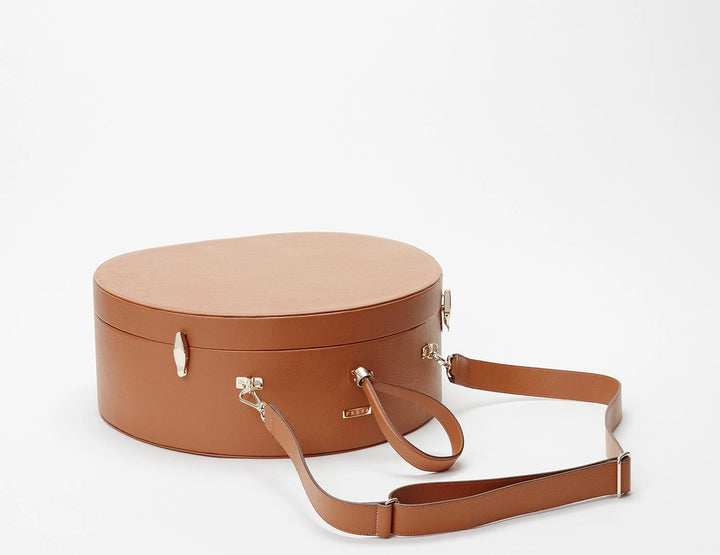 Freya - Poppy Hat Box in Caramel