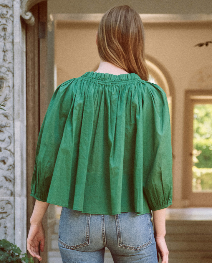 The Great - The Prim Top in Bright Moss