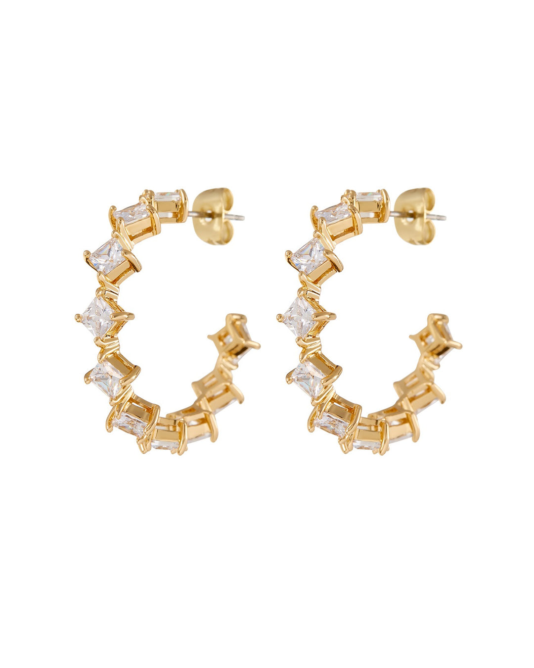 LUV AJ - The Princess Bijou Hoops in Gold