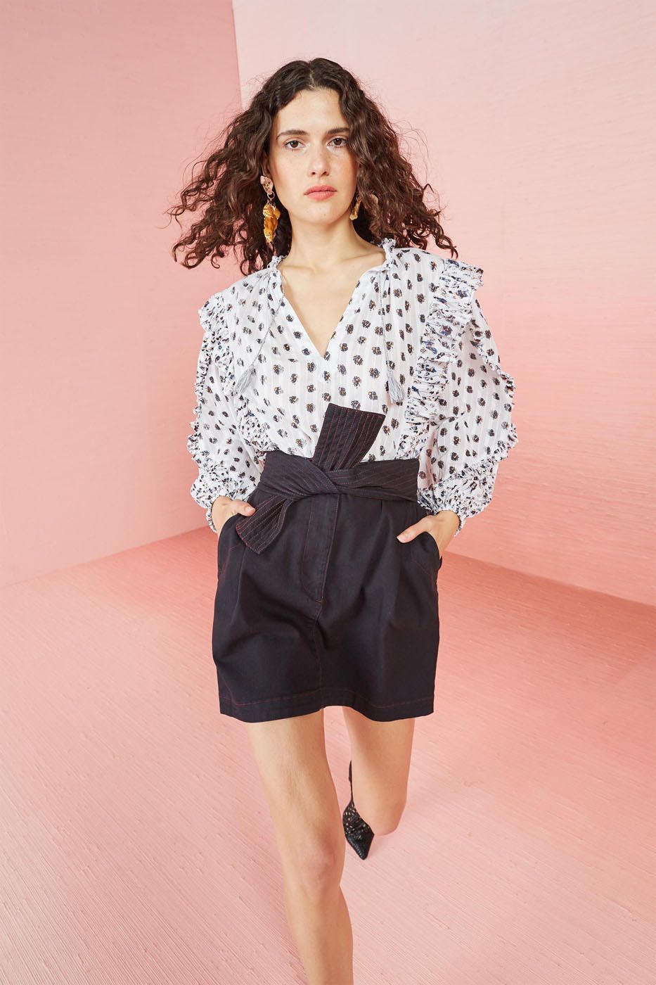 ULLA JOHNSON - Kati Blouse Blanc