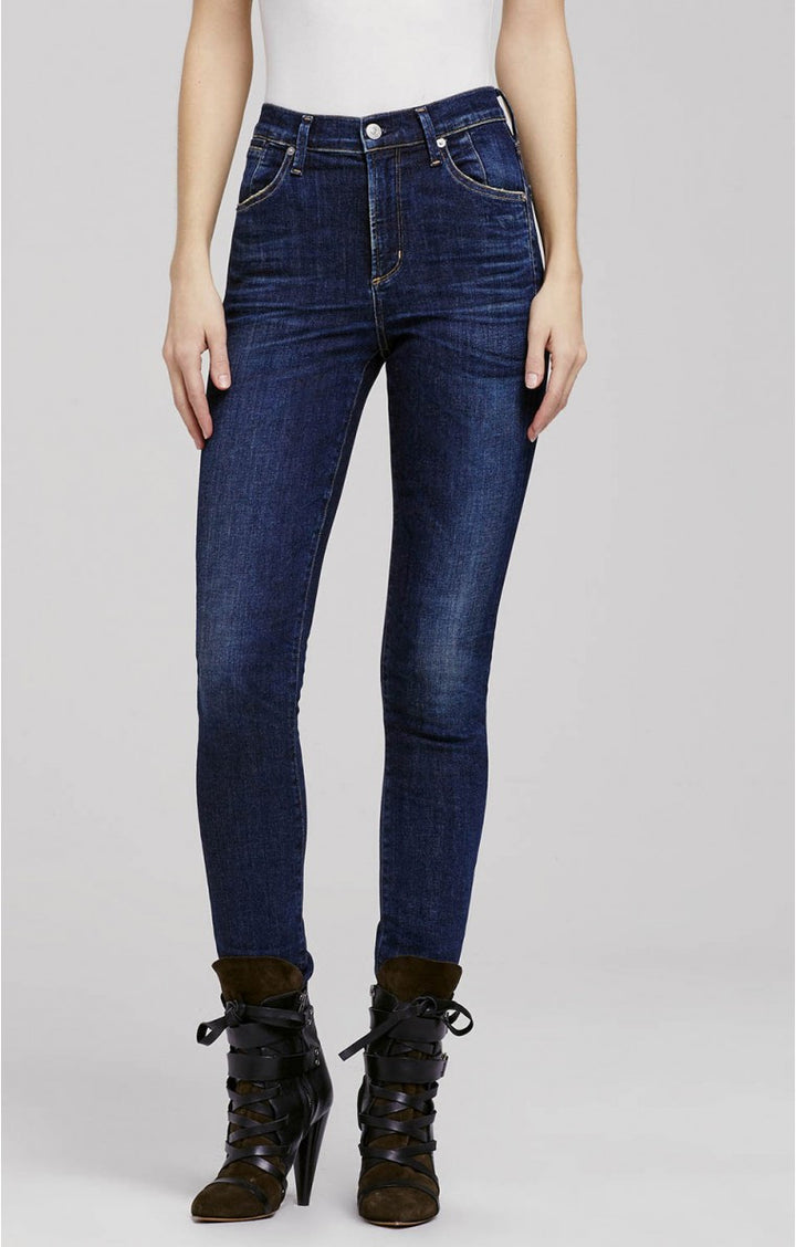 Citizens of Humanity Carlie High Rise Skinny at Blond Genius - 1
