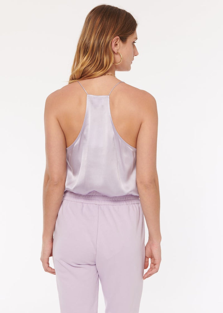 Cami NYC - Racer Charmeuse Cami in Lavender