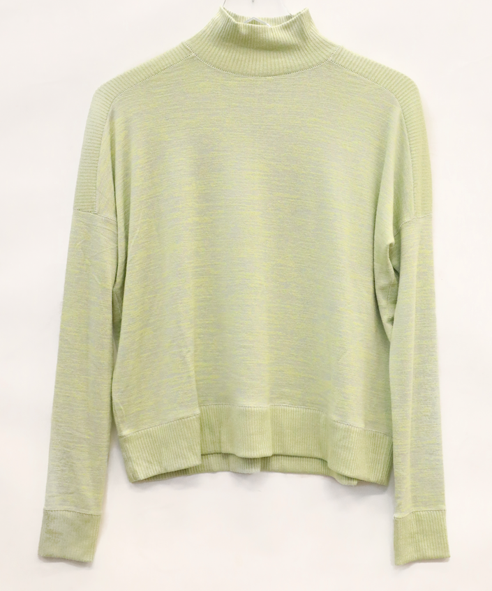 Rag & Bone - Avryl Turtleneck Sweater in Lime Grey Multi