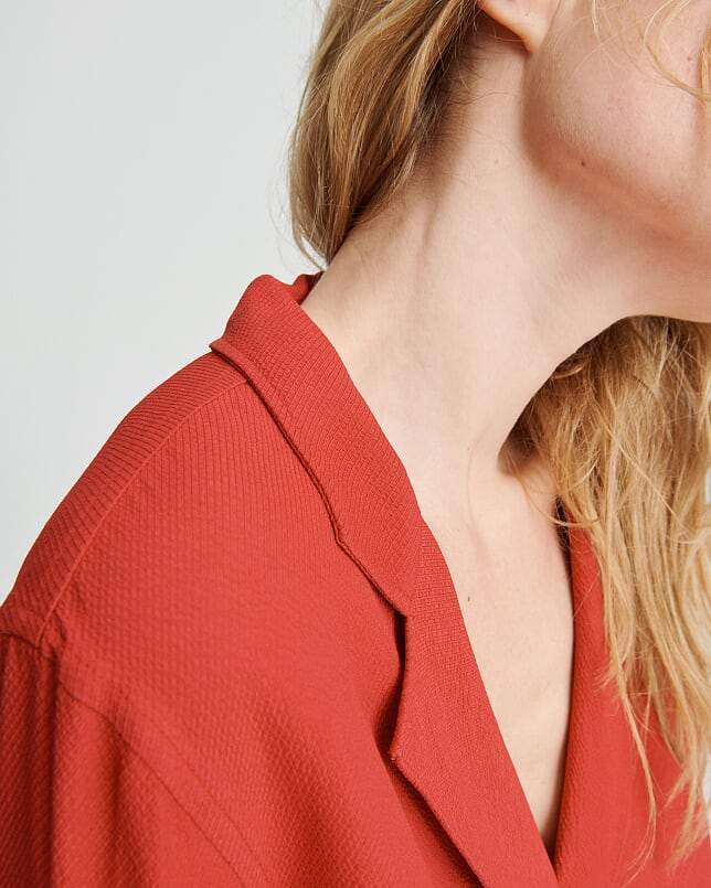 Rag & Bone Collection - Dean Shirt in Fire Red