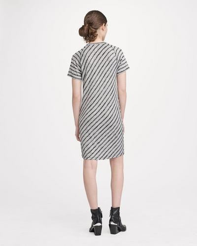 Rag & Bone - Raglan Dress Striped Heather Grey/Black