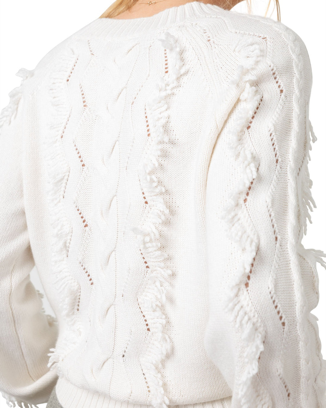 Rails - Francis Fringe Sweater in Ivory