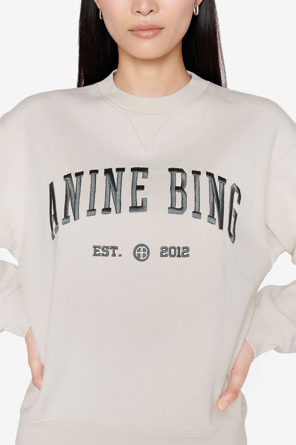 Anine Bing - Ramona Sweatshirt University in Stone