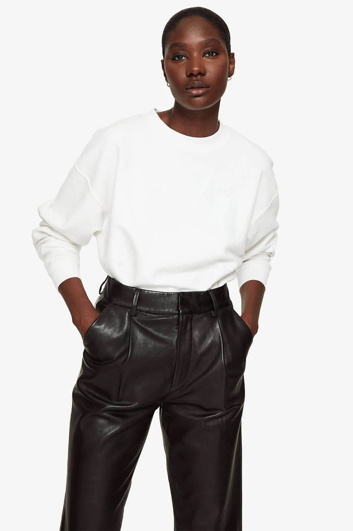 Anine Bing - Reed Sweatshirt in Ivory Sweatshirts