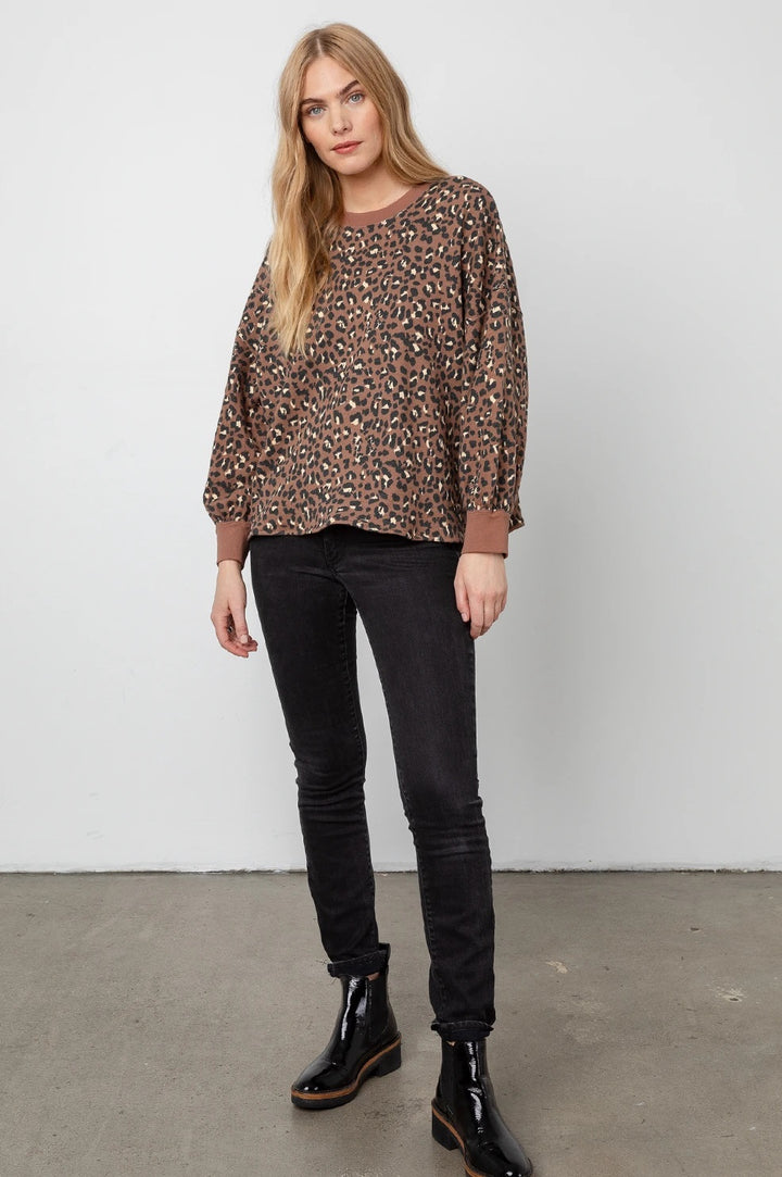 Rails - Reeves Sweater in Mountain Leopard
