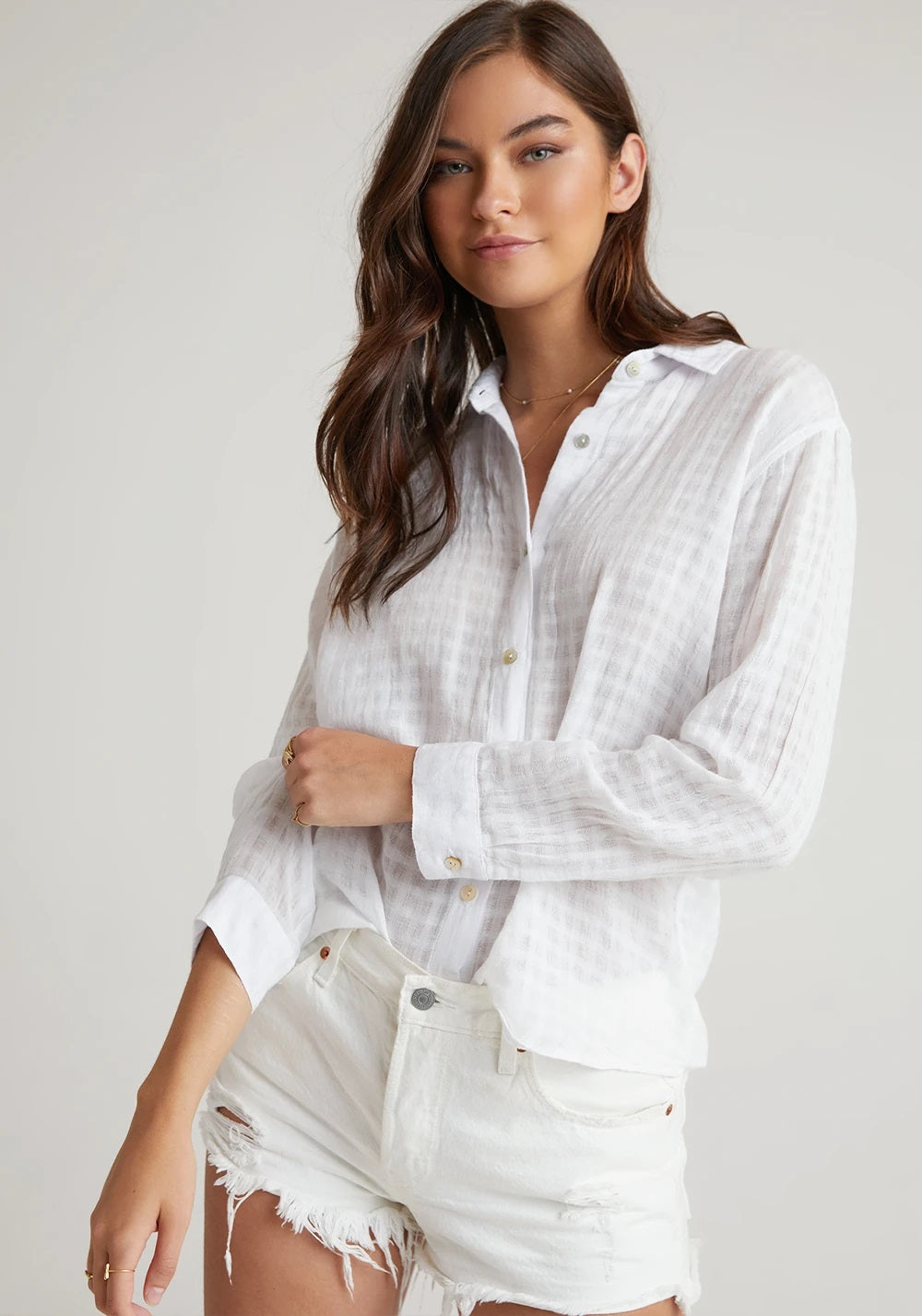 Bella Dahl - Relaxed Button Down in White