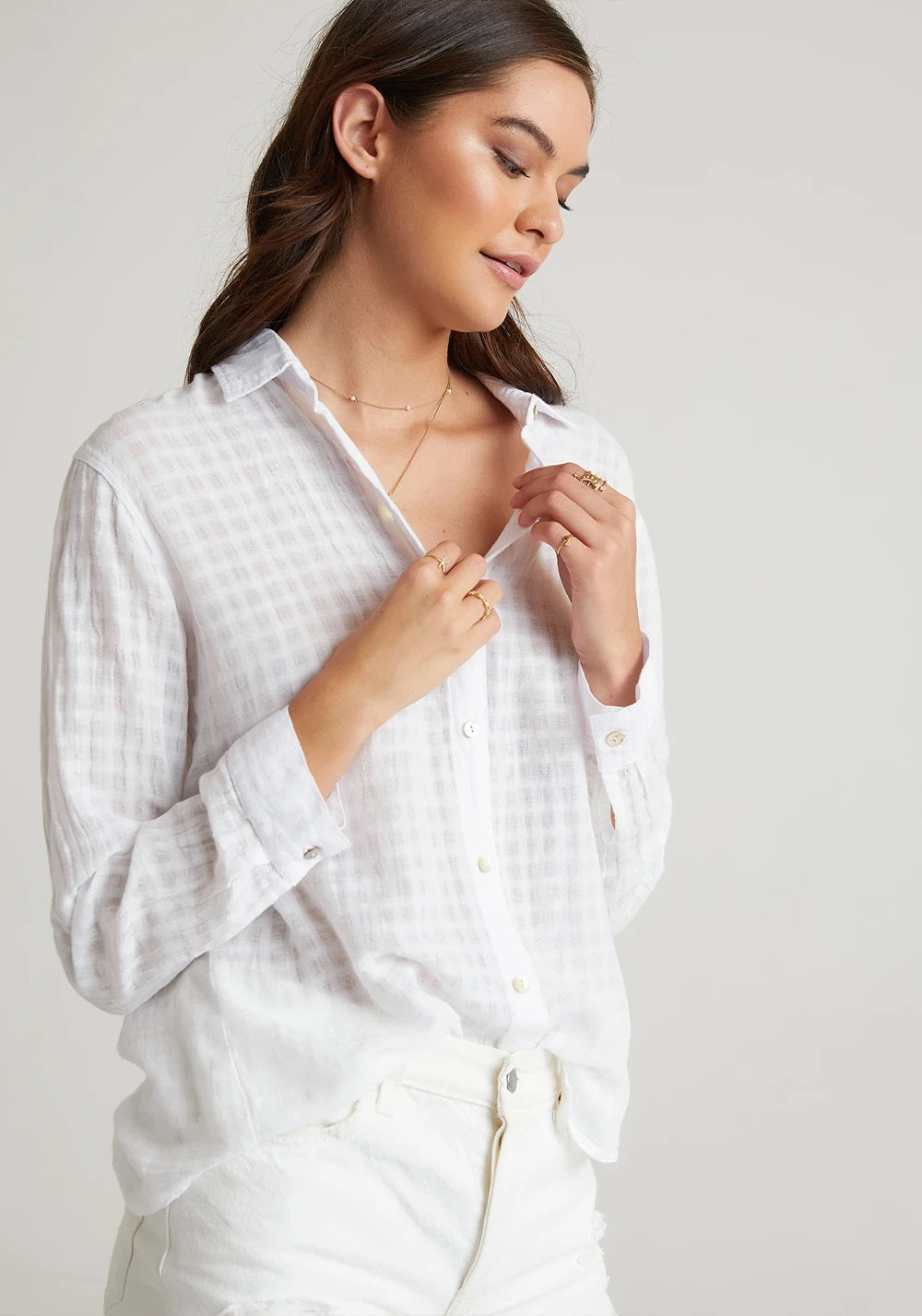 Bella Dahl - Relaxed Button Down in White