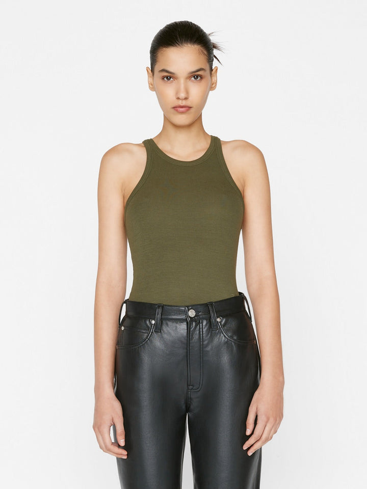 Frame - Rib Cami in Fatigue