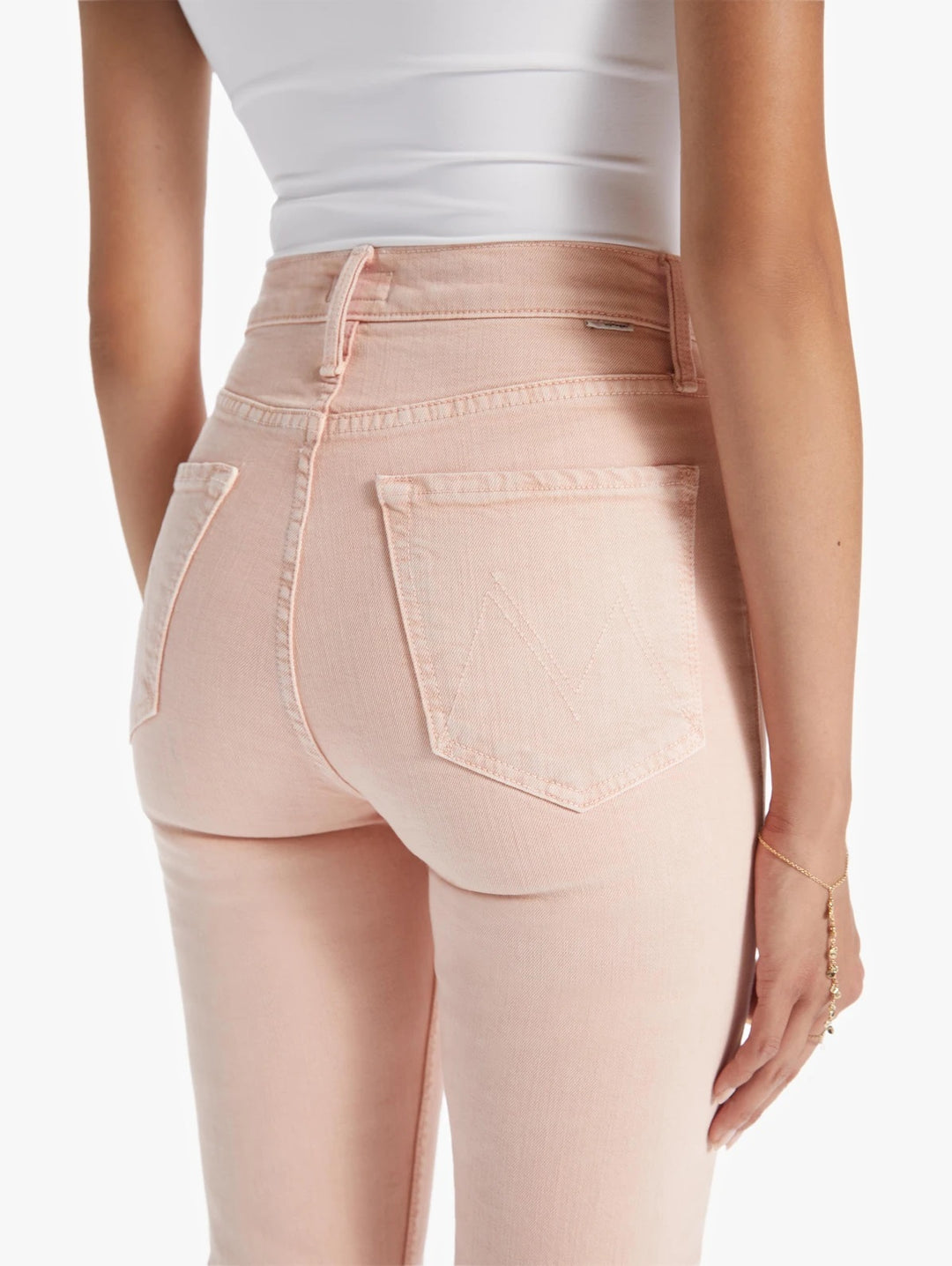 Mother Denim - High Waisted Rider Flood in Into the Midst Denim