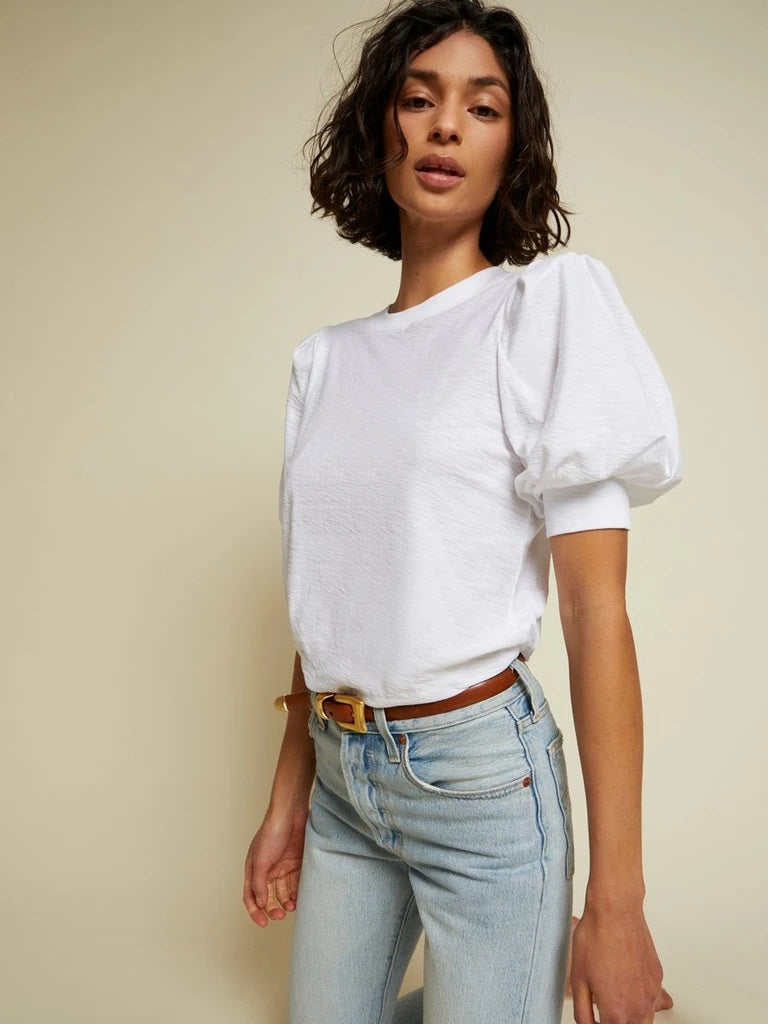 Nation LTD - Rimma Exaggerated Sleeve Tee in White
