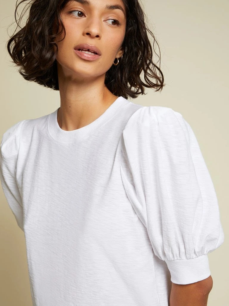 Nation LTD - Rimma Exaggerated Sleeve Tee in White