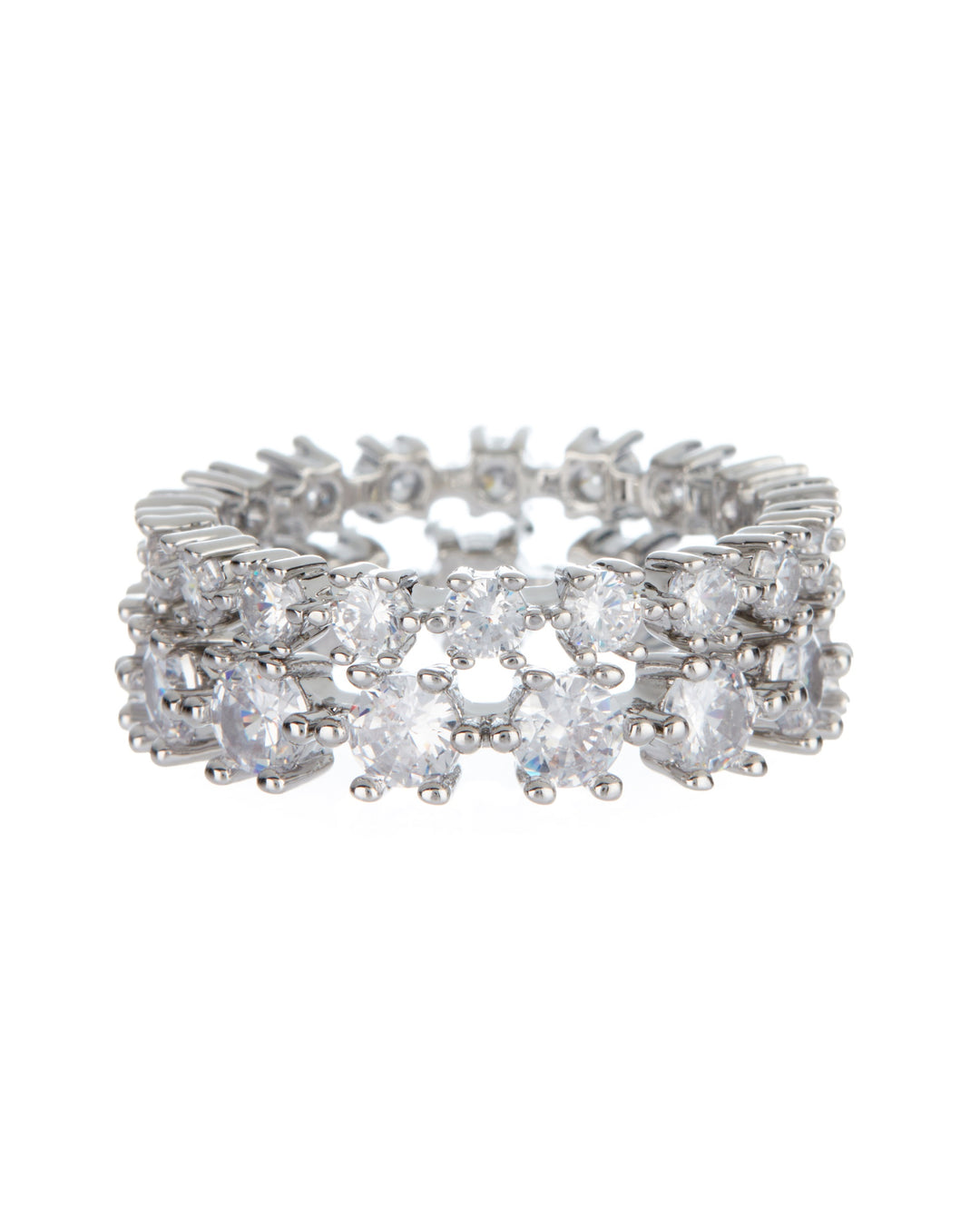 LUV AJ - Diamond Bijoux Ring Set in Silver