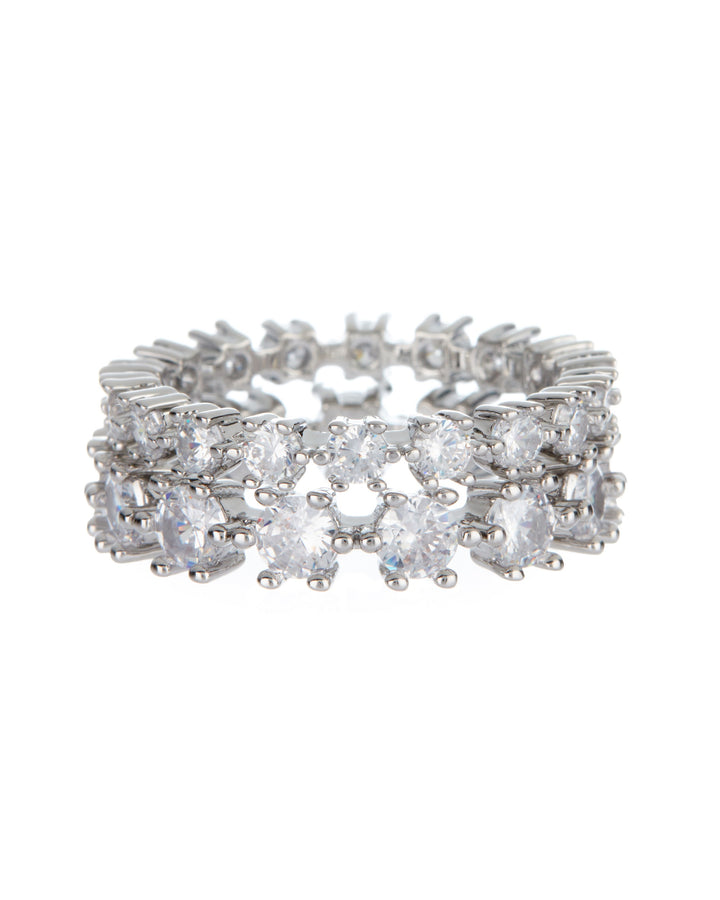 LUV AJ - Diamond Bijoux Ring Set in Silver