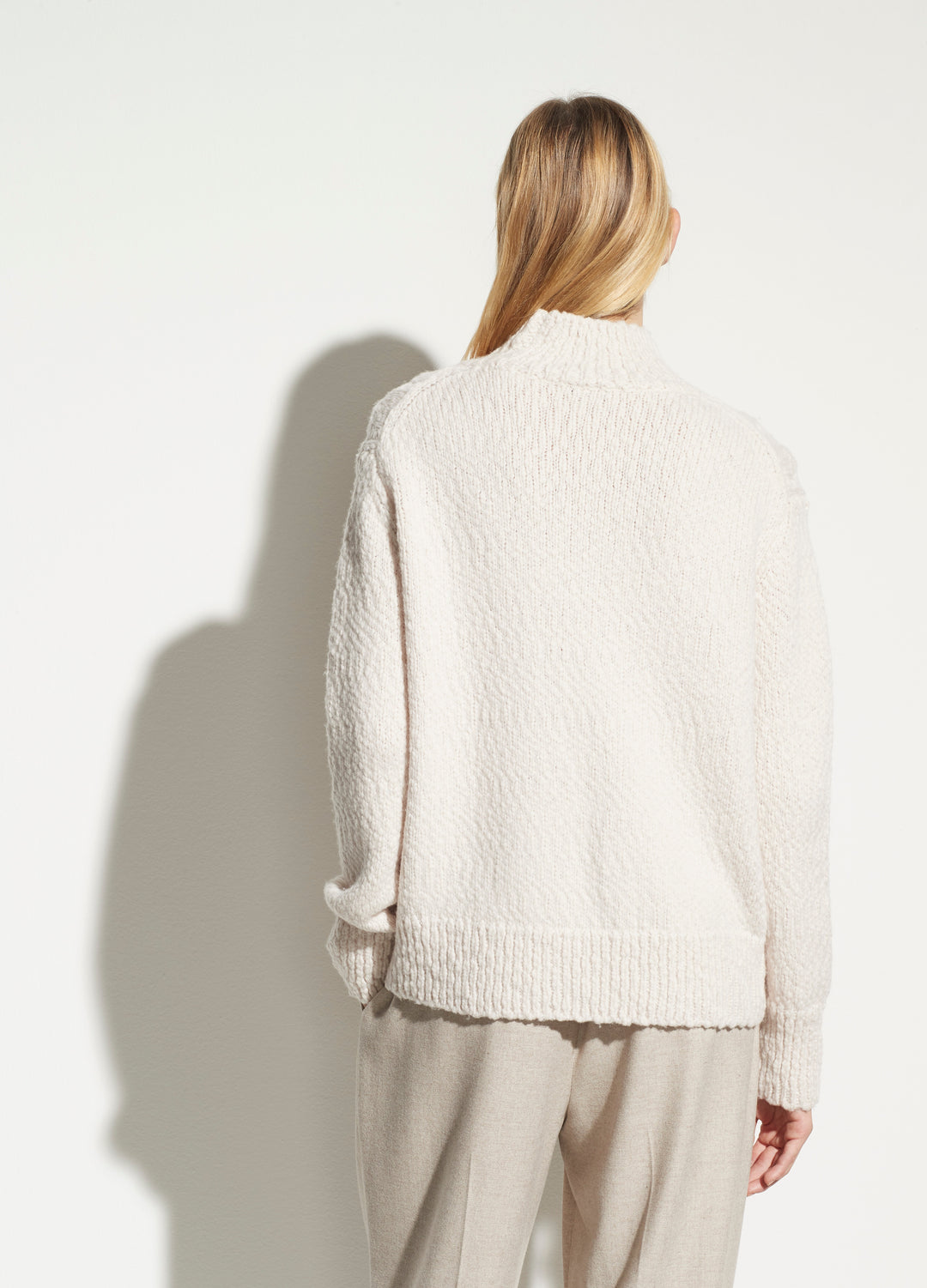 Vince - Rising Cable Turtleneck in Cream
