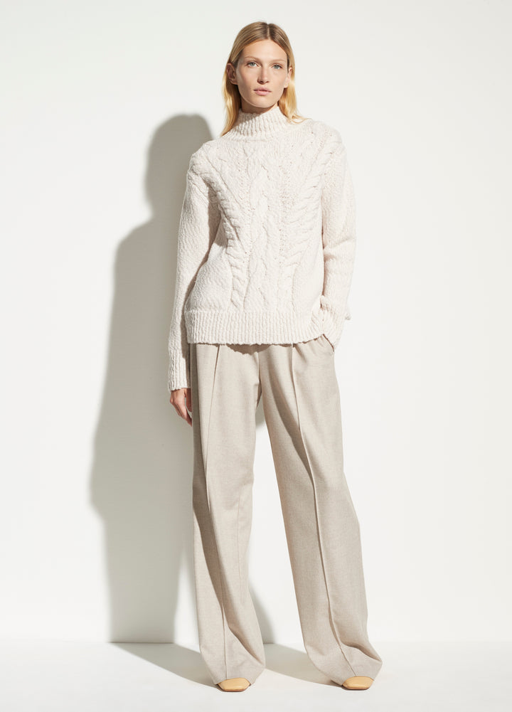 Vince - Rising Cable Turtleneck in Cream