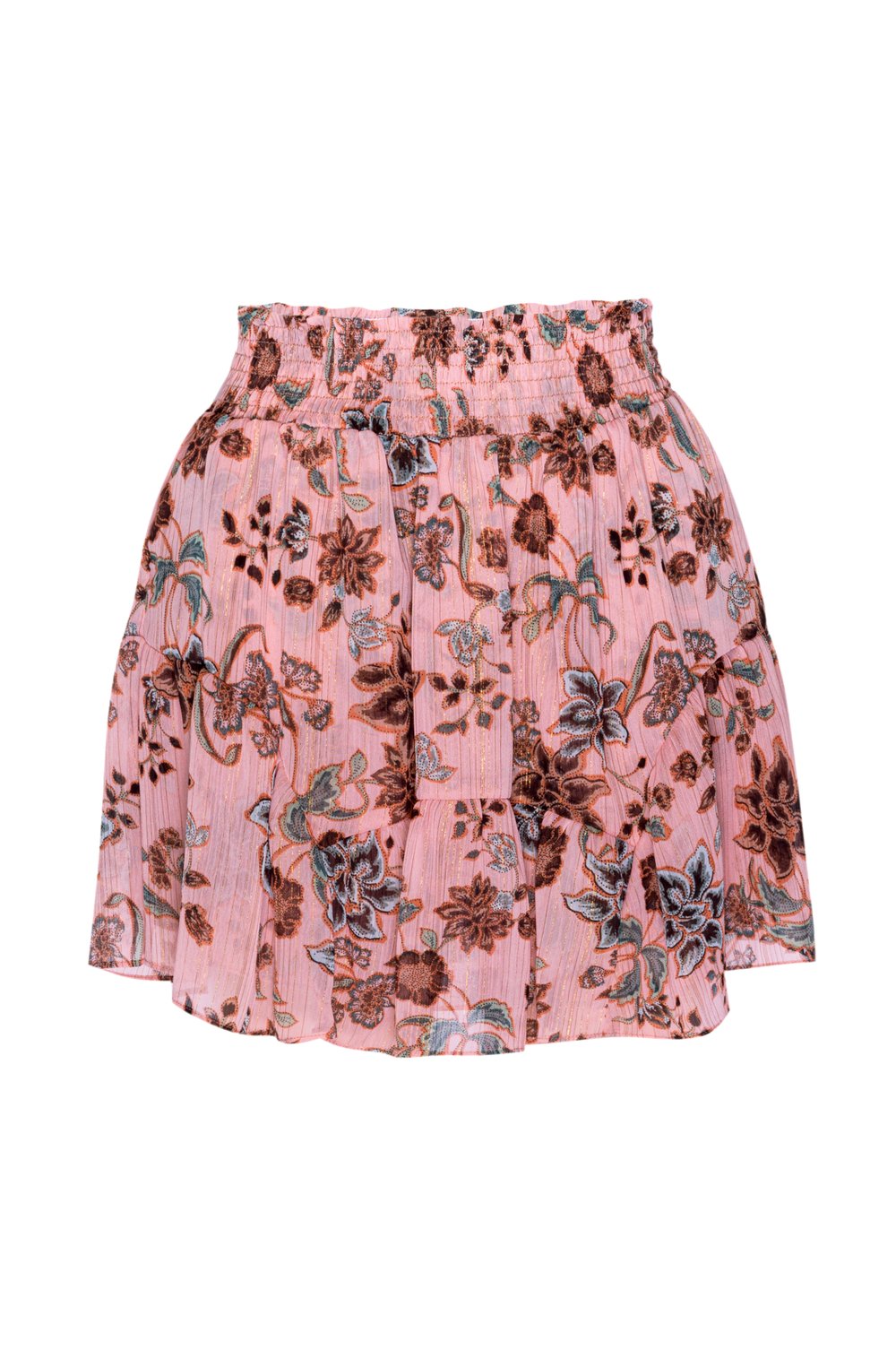 Misa - Roan Skirt in Choco Rose Floral