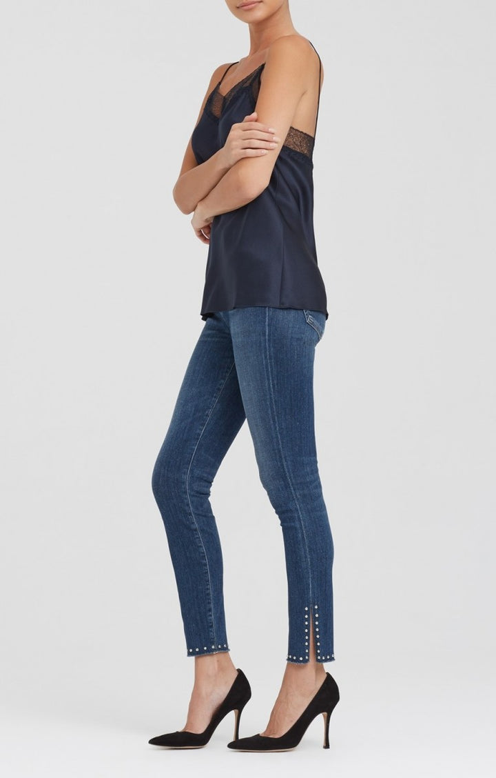Citizens of Humanity - Rocket High RIse Skinny Ankle Split Hem in Studded Ventana