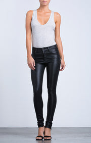 Citizens of Humanity Citizens of Humanity - Rocket High Rise Skinny Black Leatherette at Blond Genius - 1