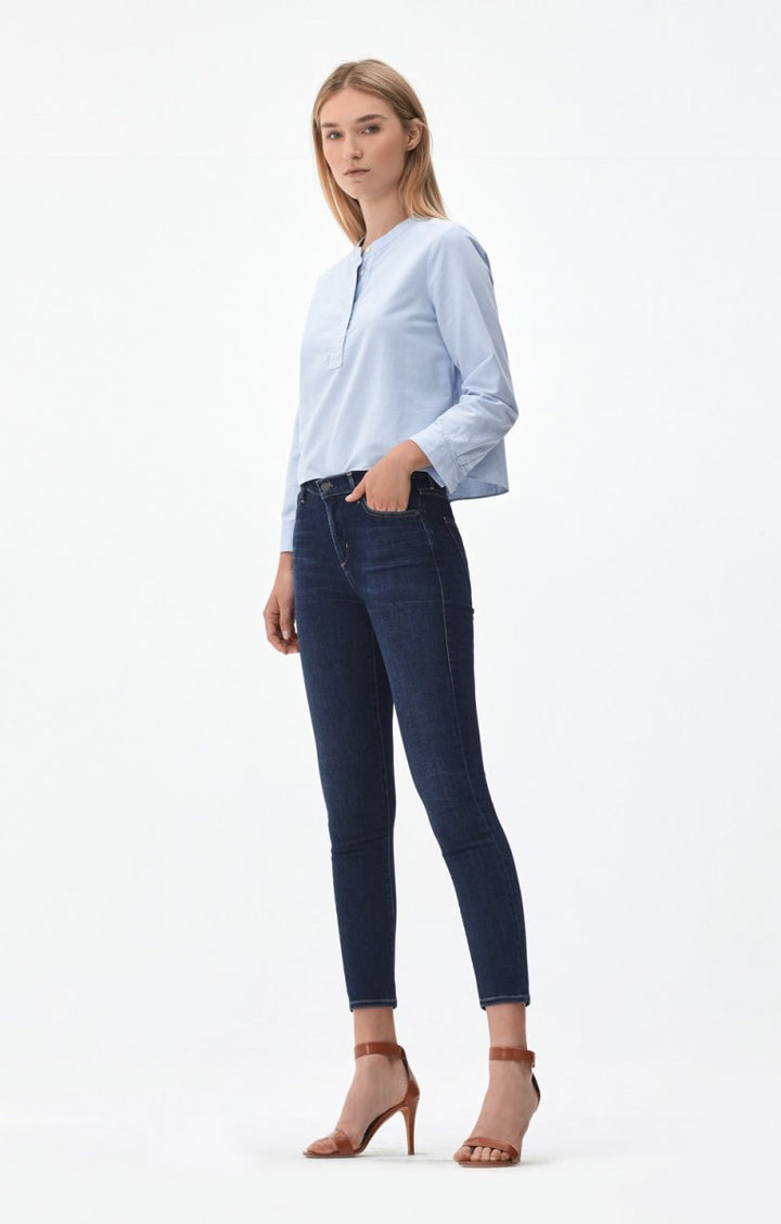 Citizens of Humanity - Rocket Crop High Rise Skinny Jeans in Blue Moon