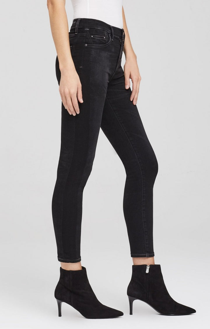 Citizens of Humanity - Rocket Crop High Rise Skinny in Shadow Stripe Darkness