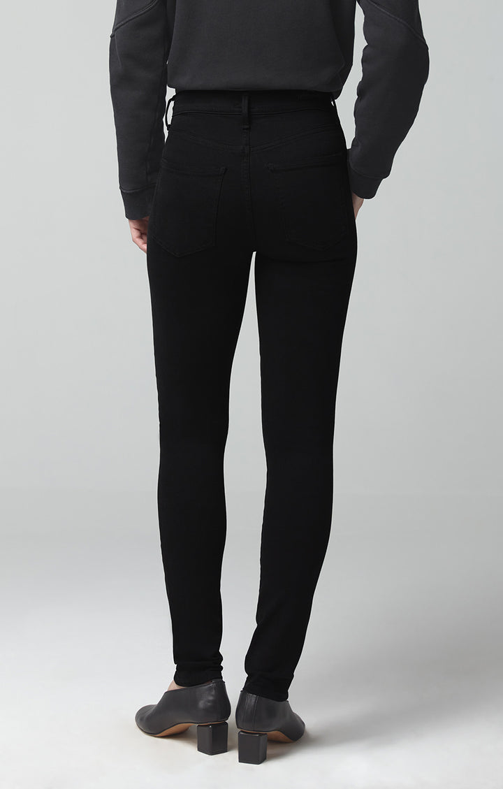 Citizens of Humanity - Rocket Mid Rise Jeans in Plush Black
