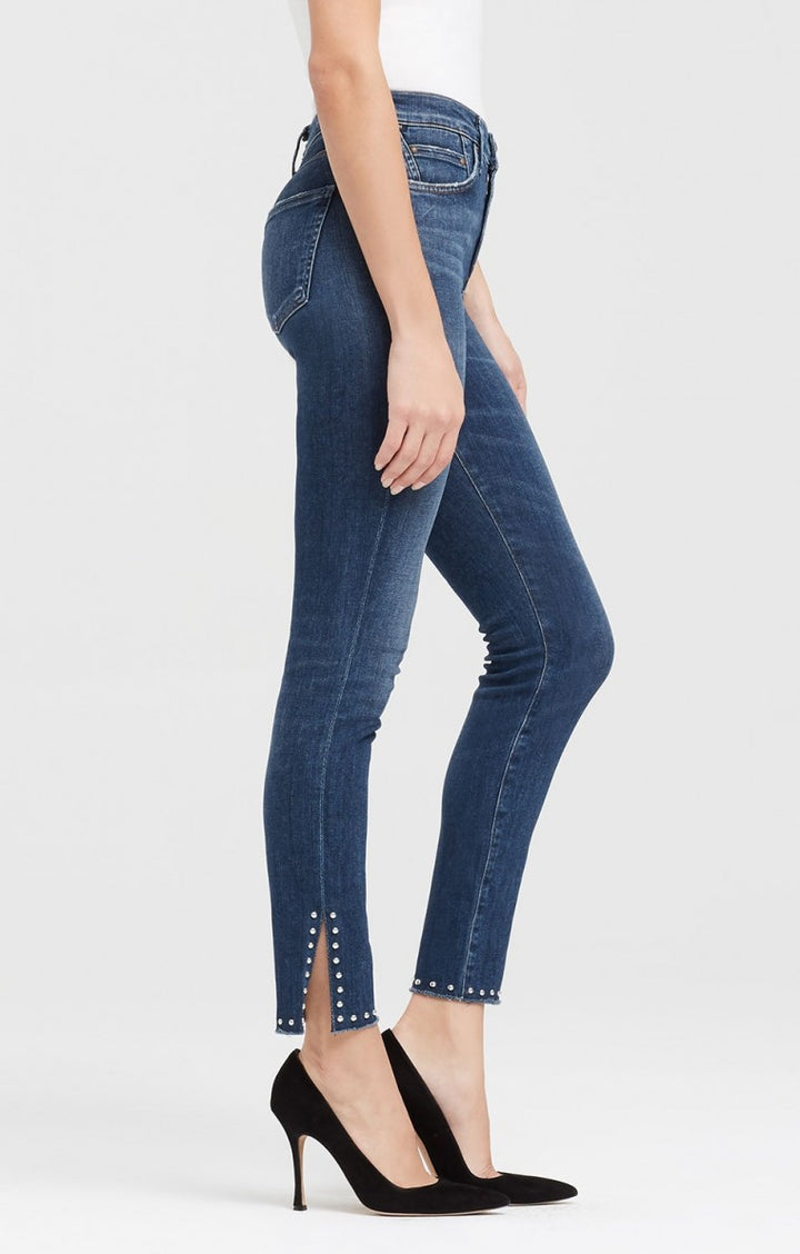 Citizens of Humanity - Rocket High RIse Skinny Ankle Split Hem in Studded Ventana